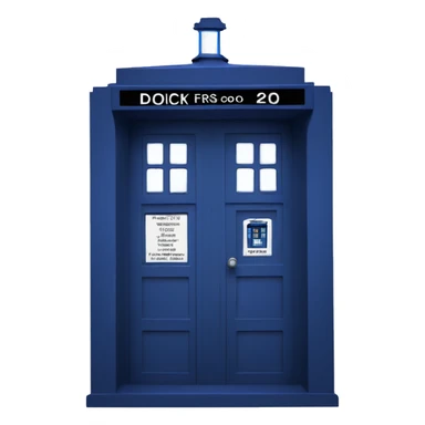 Doctor Who Tardis sticker