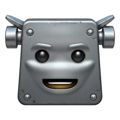 Anvil with a face sticker