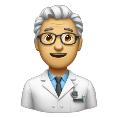 crazed scientist sticker