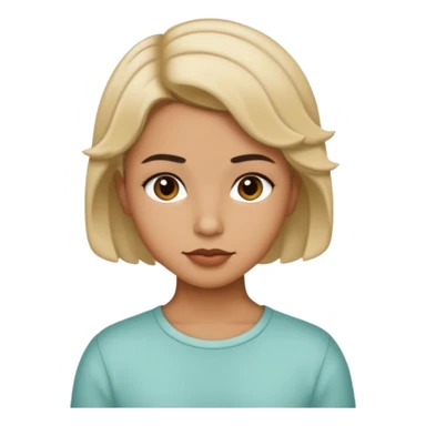 Chico morenito de cabello chico con chica blanquita de cabello corto y ondulado sticker