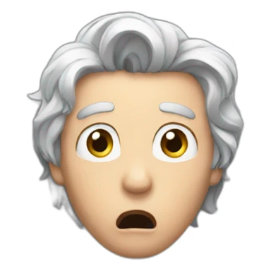 andrew being shocked  sticker