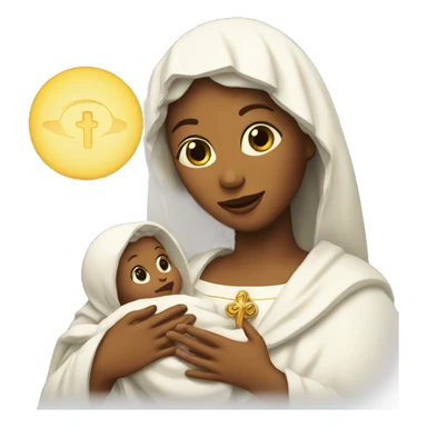holy Mary with baby Jesus sticker