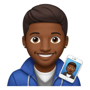 Stevie J, Record Producer (b.1973) with dark brown hair sticker