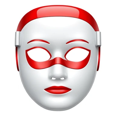 Redlight therapy mask sticker