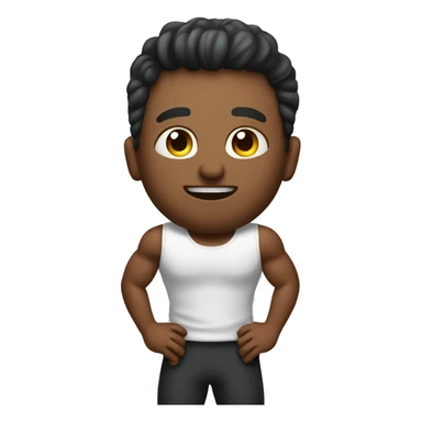 A persn who loves to workout sticker