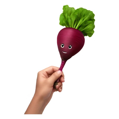 beetroot with mirror in hand sticker