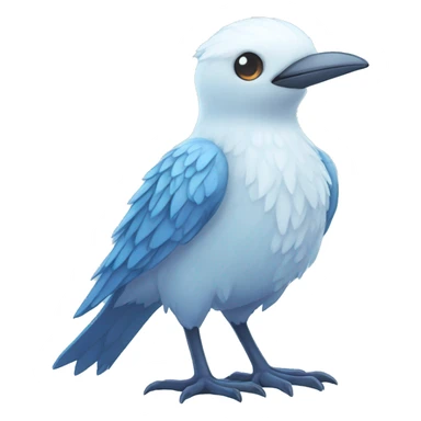Fantasy legendary ice bird Fakemon full body sticker