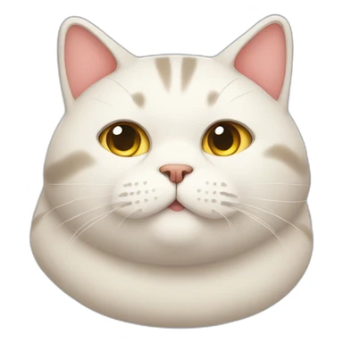 Fat chubby cat sticker