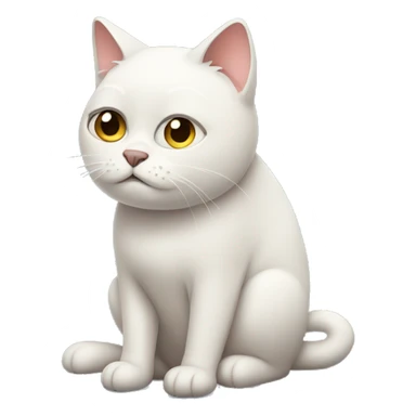 Sad cat waiting for message  sticker