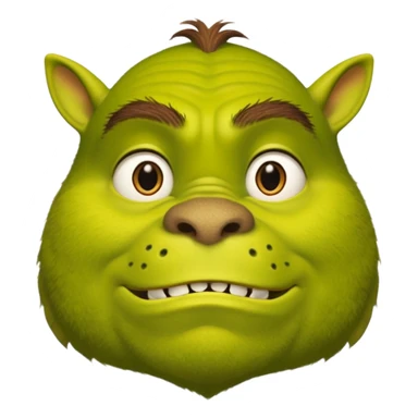 Gros chat qui ressemble à Shrek sticker