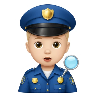 baby police with teat  sticker