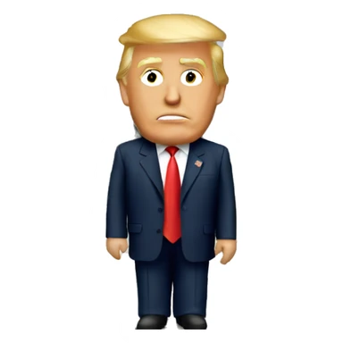 Trump in a White House sticker