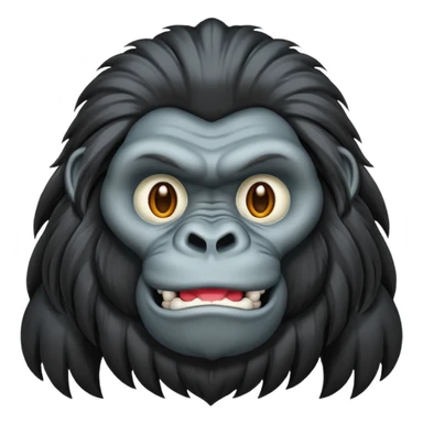 long haired gorilla sticker