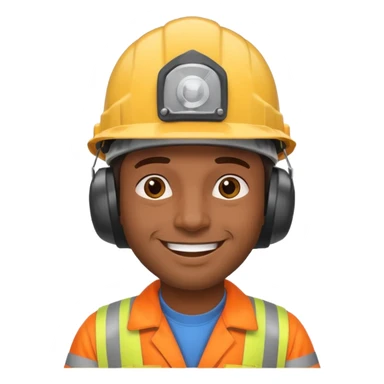 Un homme brun qui est responsable d'une équipe de contrôle non destructif sticker