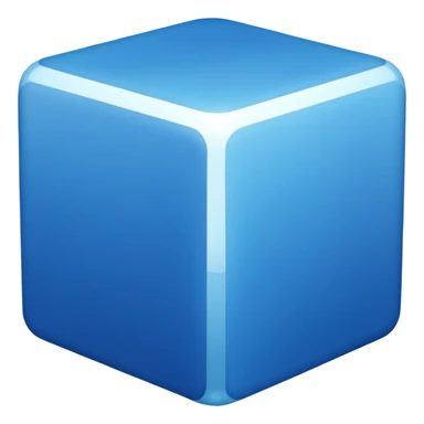 Cube BLUE  sticker