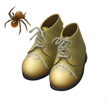 Tom Thumb whimsical fairytale boy shoes and thistledown doublet shirt made of spider web sticker