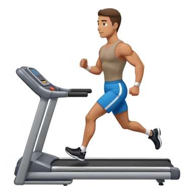 guy working out walking  sticker