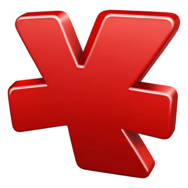 red hashtag symbol sticker