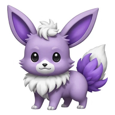 Purloin-Eevee-Espurr-Rocruff-Fakémon-hybrid-creature (full body)  sticker
