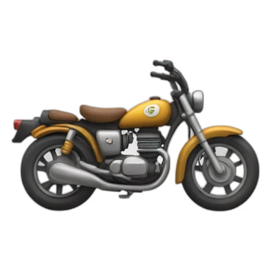 un caca sur une moto sticker