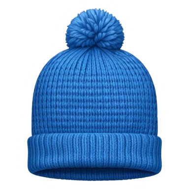 Winter Knit Hat blue  sticker