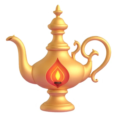 Aladdin's lamp sticker
