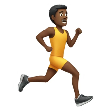 Runner with iron shoes sticker
