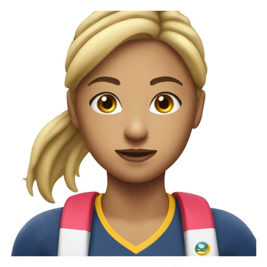 Sportif girl sticker