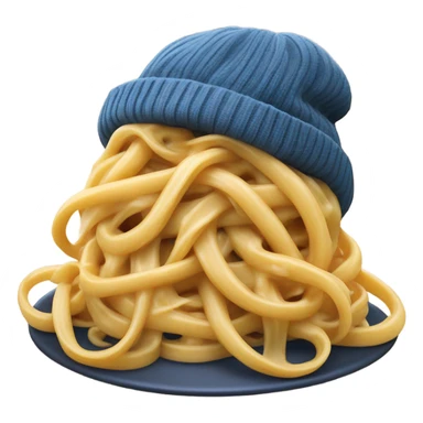 Fettuccine with linguine and a beanie that is cheesy sticker