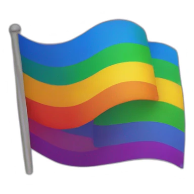 Flag lgbt with x in flag sticker