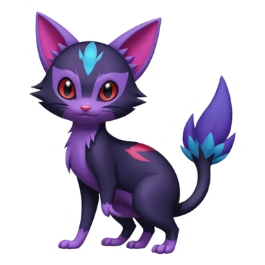 Sneasel-Purrloin-Fakémon-hybrid-creature (full body)  sticker