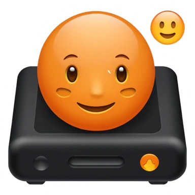 JM Media in plain text color orange sticker