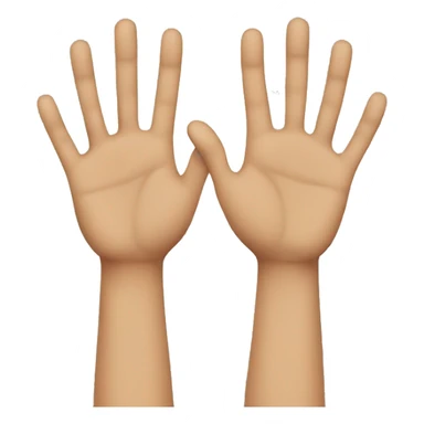 LA spelled with two hands  sticker