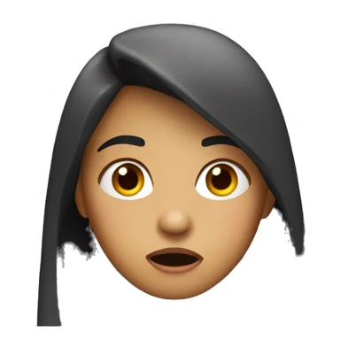 “Shocked girl emoji” sticker