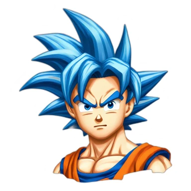 Sen goku super saiyen blue sticker