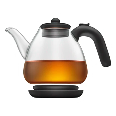 tea kettle with glass sticker