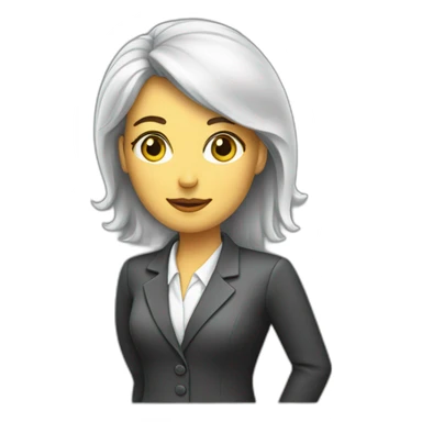 Corporativo Finance female Analyst sticker