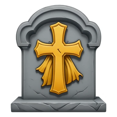 The words RIP on headstone  sticker