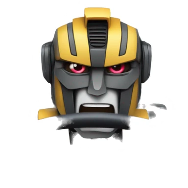 Transformer driving behind the steering wheel  sticker