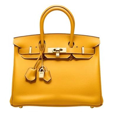 mustard hermes birkin bag sticker