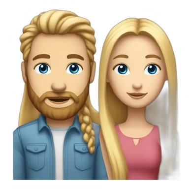 couple-consisting-of-a-white-girl-with-really-long-brown-straight-hair,-taller-white-man-with-blonde-hair-blue-eyes-and-beard sticker