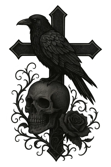 goth object, remove background sticker