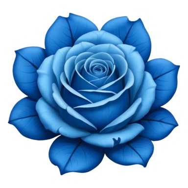 Blue roses sticker
