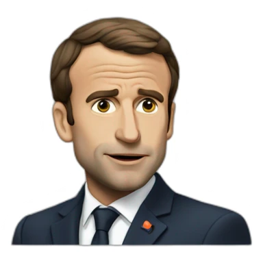 macron qui fume sticker