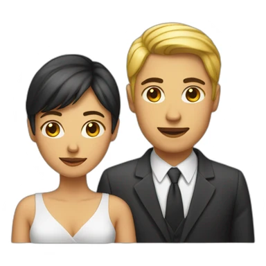 woman on a man sticker