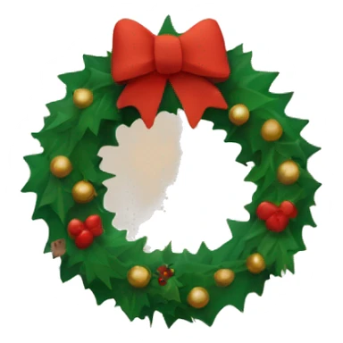 Christmas wreath with Paddington sticker