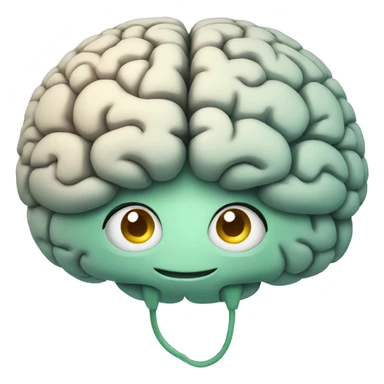 BRAIN HAPPY CARTOON sticker