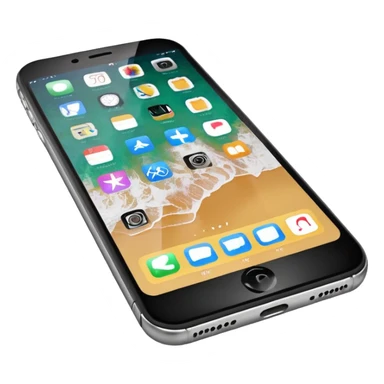 iphone with searching sticker