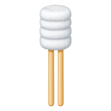 Cotton swab  sticker