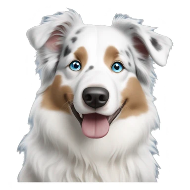 Double Merle Australian shepherd blue eyes sticker